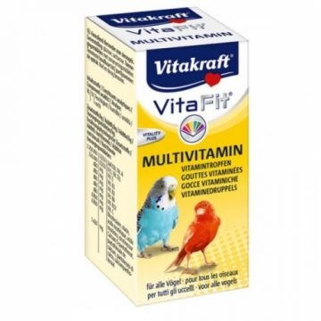 Vitamine pentru pasari exotice, Vitakraft Vitafit Multivitamin, 10 ml
