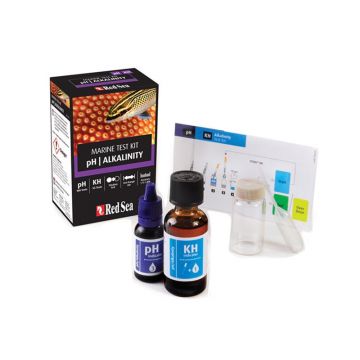 Test marin Red Sea pH/Alcalinitate 100 teste(pH) 55 teste(kH)