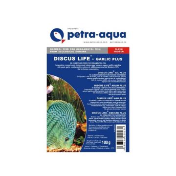 Hrana congelata Discus Life garlic plus blister 100g