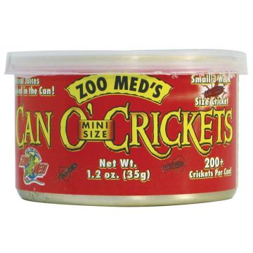 Hrana reptile conserva greieri mini Zoo Med Can O Crickets 35g