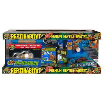 Kit habitat acvatic Zoo Med ReptiHabitat Aquatic Turtle Kit 75L