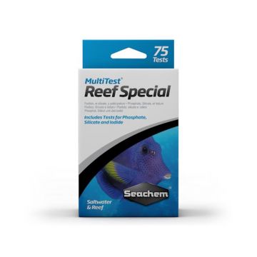 Kit teste fosfati  silicati si iod Seachem Reef Special Test 75
