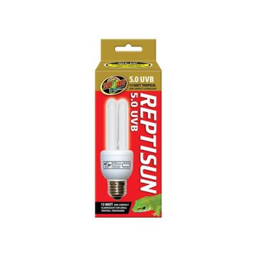 Lampa UVB UVA Zoo Med ReptiSun 5.0 Mini Compact Fluorescent 13W