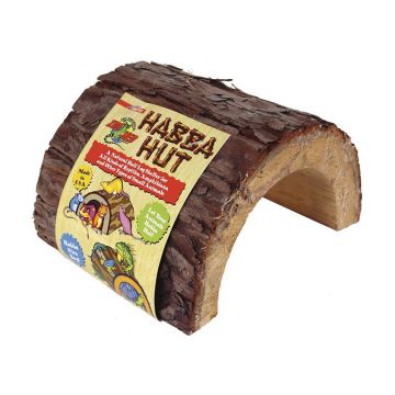 Scorbura lemn natural Zoo Med Habba Hut Medium