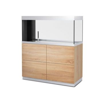 Acvariu cu stand HighLine room divider optiwhite 300 stejar