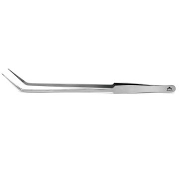 Penseta curbata aquavitro needle tip forceps 25cm