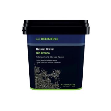 Pietris negru natural 2.5 kg Dennerle Rio Branco  0 1-2 mm