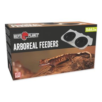 Suport hranire Repti Planet Double Feeder 15x8x6 2cm