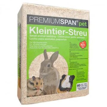 Asternut igienic pentru rozatoare Premium Span cu mar 60L