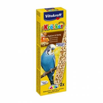 Batoane pentru perusi Vitakraft cu popcorn  miere 2 buc