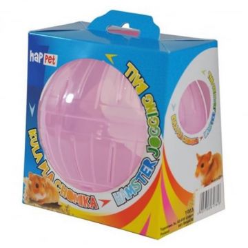 Bila din plastic pentru hamsteri 14.5 cm roz