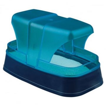 Cadita de nisip pentru rozatoare 17 x 10 x 10 cm albastru turcuaz