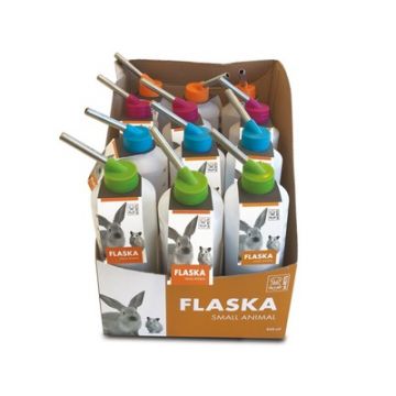 Display FLASKA SMALL ANIMALS M-PETS, 450ml, 12 buc