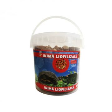 Hrana pentru broaste testoase Inima Liofilizata la galetusa 1000 ml