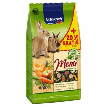 Hrana pentru iepuri Vitakraft Meniu 1 kg + 20 % GRATIS