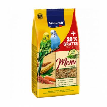 Hrana pentru perusi Vitakraft Meniu 1 kg + 20 % GRATIS