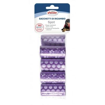 Pungi igienice pentru caini - set 9 role x 20 buc. - Mov