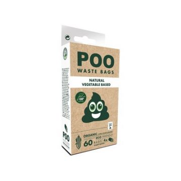 Pungi igienice POO BIO M-PETS, 60 buc