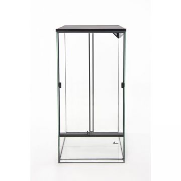 Terariu inalt sticla Diversa 50x50x100 cm Black Net