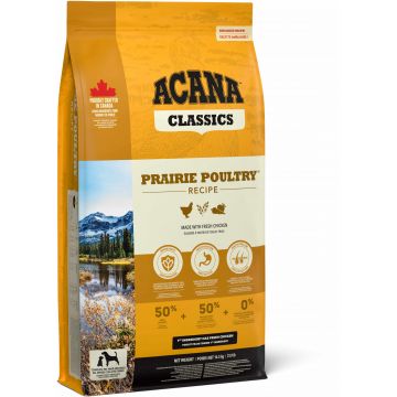 ACANA Classics Prairie Poultry, cu Pui şi Curcan 14,5kg