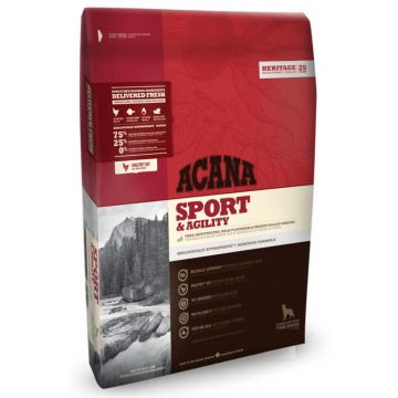 ACANA Heritage Sport & Agility, hrană uscată pentru câini, 11,4kg