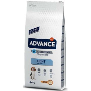 ADVANCE Medium LIGHT, Pui şi orez, 12kg