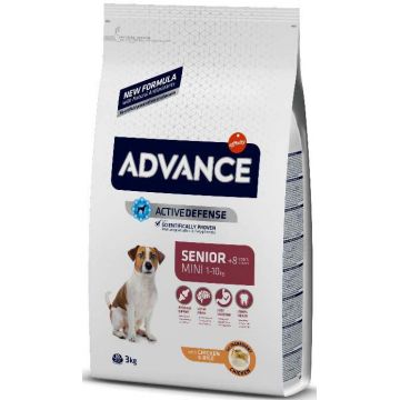 ADVANCE Mini +8 ani, Pui şi orez, 3kg