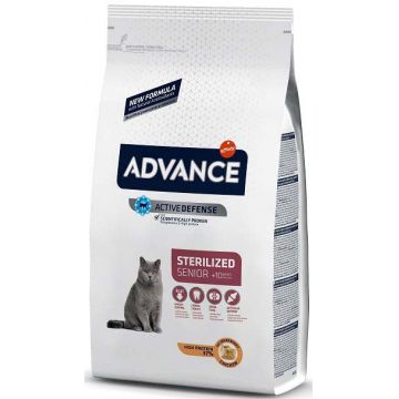AFFINITY ADVANCE Sterilized SENIOR +10 ani Hrană pisici, cu Pui şi orz