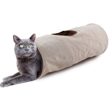 ALL FOR PAWS ClassicTunel pentru pisici Crinkle,din pluş 62x25,5cm