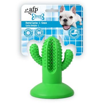 ALL FOR PAWS Dental Jucărie Chews Cactus, verde, 16x11.5x11.5 cm