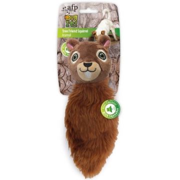 ALL FOR PAWS Dig it Jucărie pentru câini, veveriţă de pluş maro, 32x27x8cm