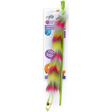 ALL FOR PAWS Furry Ball Jucărie pentru pisici Undiţă lungă Roz, 115,5x7,5x3,5cm