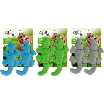 ALL FOR PAWS Green Rush Jucărie pt pisicii, Gecko, cu catnip, div culori, 6x5cm