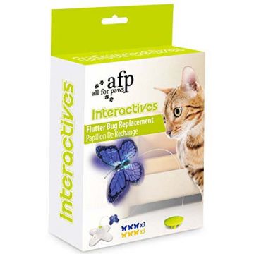 ALL FOR PAWS Interactive Rezervă cu 6 fluturi pt jucărie pentru pisici Fluture