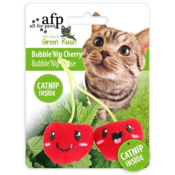 ALL FOR PAWS Jucărie pentru pisici Cireşe, cu iarba pisicii