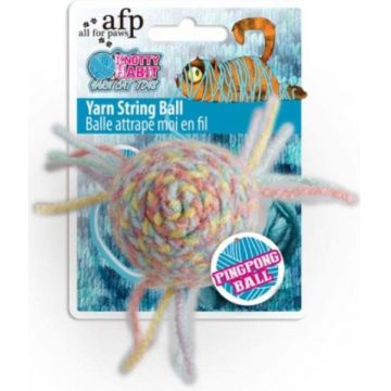ALL FOR PAWS Knotty Habit Jucărie pentru pisici Minge Grabby din fire,5cm