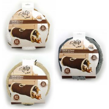 ALL FOR PAWS Lamb Tunel îmblănit pentru pisici, diverse culori, 66x28cm