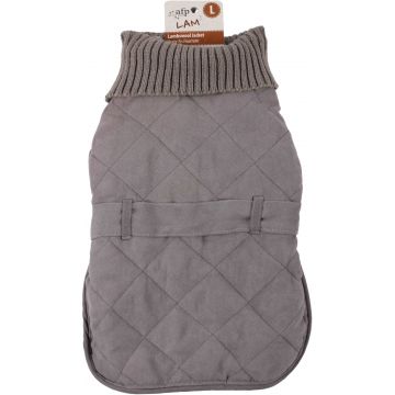 ALL FOR PAWS LAMBSWOOL Haină cu guler pentru câini, Gri