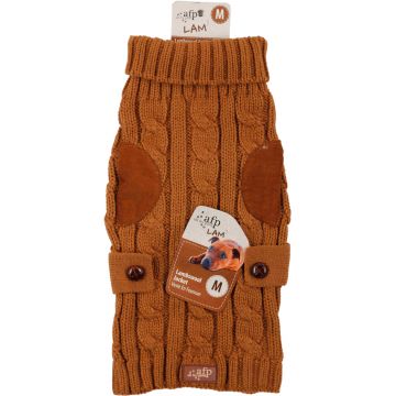 ALL FOR PAWS LAMBSWOOL Pulover tricotat pentru câini, Maro deschis