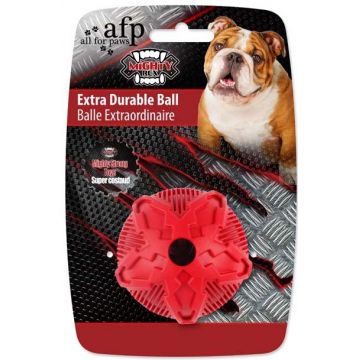 ALL FOR PAWS Mighty Rex Jucărie pentru câini Extra Durable Ball Red, diam. 6,4cm