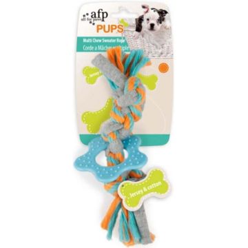 ALL FOR PAWS Pups Jucărie pentru căţeluşi Frânghie pentru ros, 19x6x3,5cm