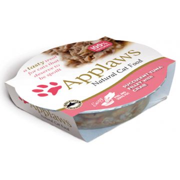 APPLAWS Bol pentru pisici, cu File de Ton şi Crabi 60g