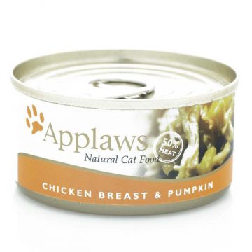 APPLAWS Conservă pentru pisici, cu Piept de Pui şi Dovleac