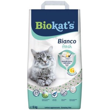 BIOKAT'S Bianco Fresh Nisip pentru pisici Hygiene Control