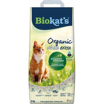 BIOKAT'S Bianco Organic Nisip pentru pisici 4kg