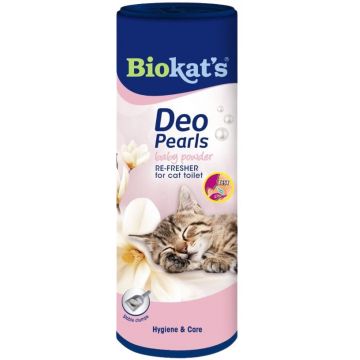 BIOKAT'S Deo Pearls Baby powder, perle parfumate pentru litieră 700g