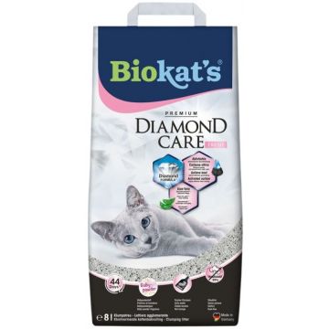BIOKAT'S Diamond Care Fresh Nisip litiera pentru pisici 8L