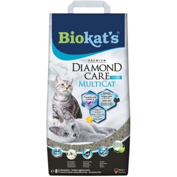 BIOKAT'S Diamond Care Multicat Nisip litiera pentru pisici 8L