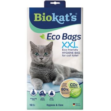 BIOKAT'S ECO Pungi pentru litiera XXL 12 Buc