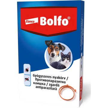 BOLFO Zgardă antiparazitară pentru câini/pisici, 38cm